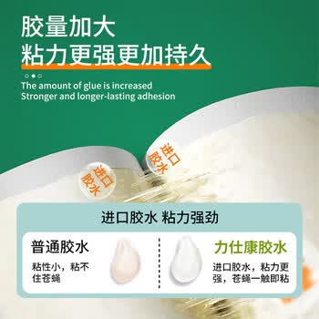 力仕康苍蝇贴20张强力粘蝇纸果蝇小飞虫诱捕器驱杀蝇神器灭蝇器粘蚊虫板