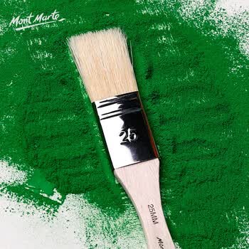 蒙玛特画刷画笔刷猪鬃刷子套装水粉油画丙烯底纹刷排刷板刷6支75mm猪鬃刷CS-MPB119-6画画笔