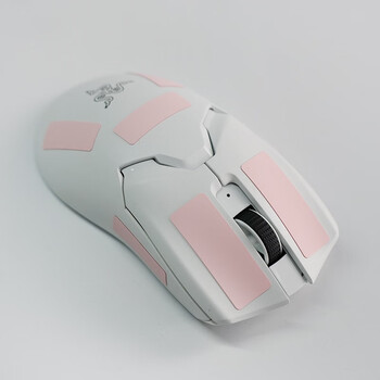 雷釜D-AXT 通用鼠标防滑贴超薄010自定义DIY键盘鼠标防滑防汗贴 粉色超薄防滑贴