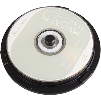 纽曼（Newsmy）DVD+RW光盘 刻录光盘 光碟 可擦写空白光盘 4速4.7G台产 10片装