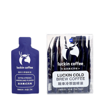 瑞幸咖啡（luckincoffee）0糖0脂冷萃咖啡液冰美式风味25ml 4盒共36杯