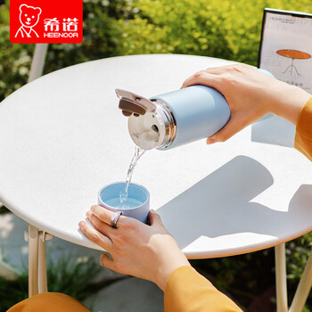 希诺锈钢保温壶大容量保温杯户外便携车载简约 XN-8835黑色 1500ml	