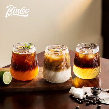 Bincoo咖啡杯高档精致复古美式Dirty玻璃杯下午茶意式浓缩拿铁杯