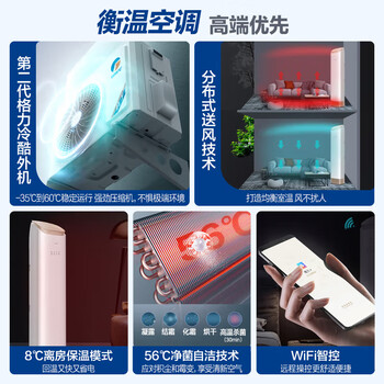 格力（GREE）空调立式 王者3匹一级(同京致)  冷暖分送 KFR-72LW/(72518)FNhAb-B1线下同款