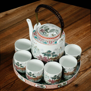 景德镇粉彩茶壶品牌及商品- 京东