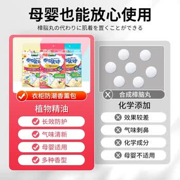 JINYI HOUSE衣物防霉防虫除味樟脑丸母婴可用衣柜防潮花香