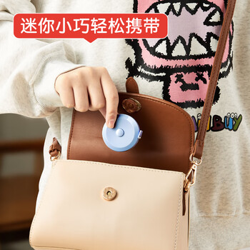 众未（JONEVEE）卷尺软尺皮尺 迷你腰围尺测量三围身高伸缩尺子随身携带自动卡位2米绿色RRG204