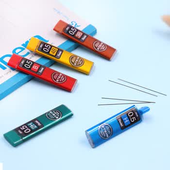 派通（Pentel ）0.5mm自动铅笔芯 不易折断活动铅芯替芯学生考试用 C275 H/单管（共40根）