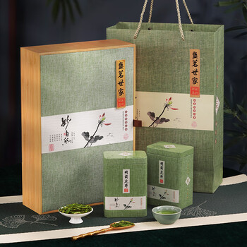 盛茗世家茶叶 明前特级龙井茶绿茶春茶礼盒装  节日送礼长辈领导