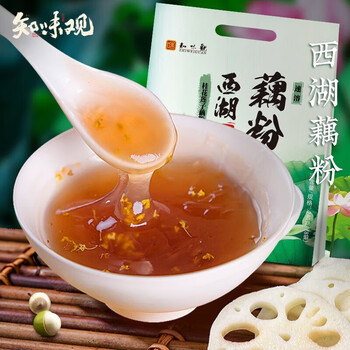 知味观西湖桂花莲子藕粉速溶 中华老字号特产 早餐代餐冲饮食品240g 知味观西湖桂花莲子藕粉速溶 中华老字号特产 早餐代餐冲饮食品240g