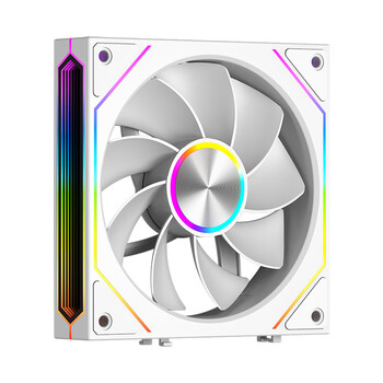 超频3（PCCOOLER）镜刃积木F3 X120白色反叶 三套包12cm机箱风扇/无线积木拼接/无限镜ARGB/PWM温控调速