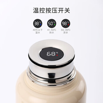 尚明益君壶家用保温壶316钛银离子抑菌 TZ153D清明上河图款 800ml 