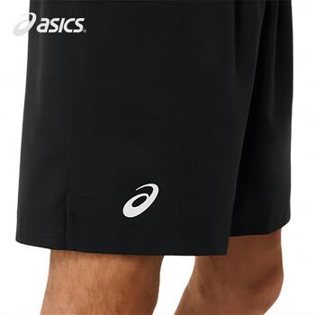 亚瑟士（asics）男式夏季透气速干运动跑步短裤男 2041A261-001澳网黑色 XL