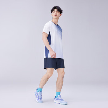 薰风（KUMPOO）羽毛球服男女透气速干舒适休闲训练服K241M-1037 蓝色（男款）M