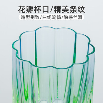 半物生活玻璃杯情侣水杯一对高颜值家用杯子鸡尾酒杯创意果汁杯高档饮料杯