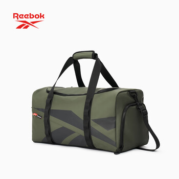 锐步防泼水大容量健身运动包可拆卸肩带多场景通勤旅行包 灰绿色-M