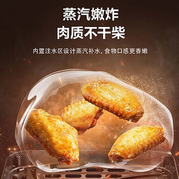 苏泊尔空气炸锅电炸锅烘焙烧烤6L容量多功能炸锅不用反面可视窗口 KJ50D63 5L