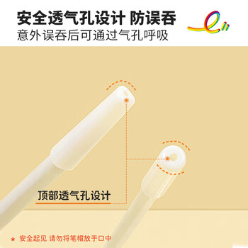 中华趣写乐purekids粗杆铅笔笔帽10个装 双层加厚铅笔套/铅笔延长器保护笔尖粗三角可用耐摔文具PC0013