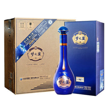 新品未開封！中国 白酒 梦之蓝 夢之藍 M6+ 40.8% 白酒】梦之藍 夢之藍 M6 ドリームブルー 40.8度 500mlの通販 by
