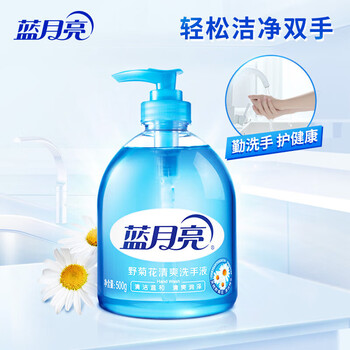 蓝月亮芦荟抑菌洗手液套装 清洁抑菌 滋润保湿（芦荟500+野菊花500)g