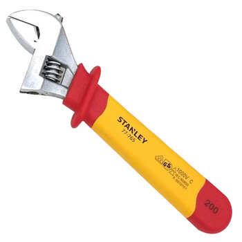 史丹利（STANLEY）高压绝缘活动扳手VDE1000V开口活动扳手8寸 STMT77765-23