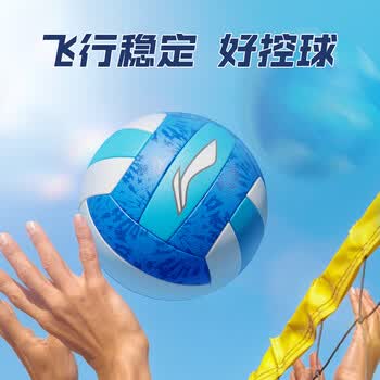 李宁排球5号中考比赛学生专用排球成人儿童男女硬排软皮考试训练排球