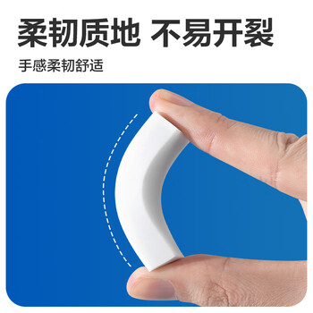 得力（deli）白色单只装中号纳米净橡皮擦 手感细腻/擦拭干净集屑成条材质安全 VP202