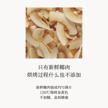 SOILETA椰子片250g 脆片干原味即食斯里兰卡原产健康烘焙休闲零食特产