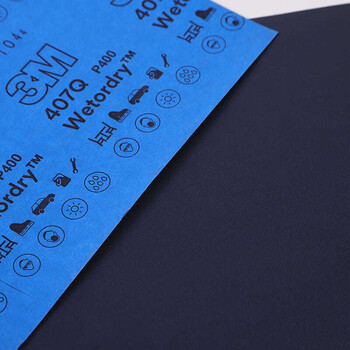 3M美纹砂纸汽车漆面打磨抛光钣喷研磨407Q-P2000 227*280mm 2片装