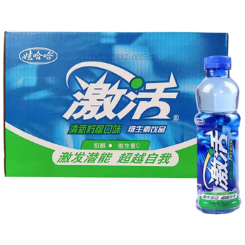 娃哈哈 激活 柑橘风味600ml*15瓶 夏日维生素饮料 饮用水 整箱装