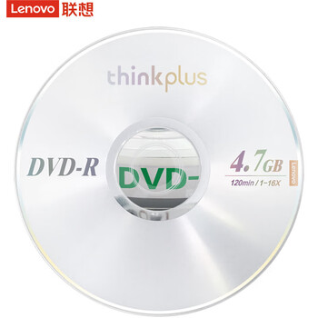 联想DVD-R 光盘/刻录盘 16速4.7GB 办公系列 桶装10片 空白光盘