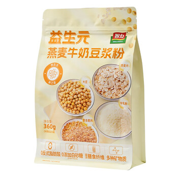 智力益生元燕麦牛奶豆浆粉360g营养早餐家用学生冲泡饮品 智力益生元燕麦牛奶豆浆粉360g营养早餐家用学生冲泡饮品