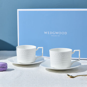 Wedgwood威基伍德意大利浮雕2杯2碟组盒套装