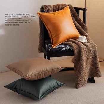 茵尚科技布抱枕皮沙发客厅靠枕套轻奢高级感含芯枕头床头靠背垫 茵尚科技布抱枕皮沙发客厅靠枕套轻奢高级感含芯枕头床头靠背垫