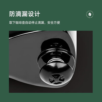 柏翠（petrus）全自动咖啡机 美式磨豆研磨一体机 办公室咖啡机 咖啡粉咖啡豆两用咖啡壶 PE3200 银色