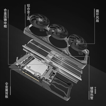影驰 GeForce RTX 5070 Ti 金属大师 黑金版 OC 16GB GDDR7 DLSS 4 电竞游戏设计剪辑AI电脑显卡