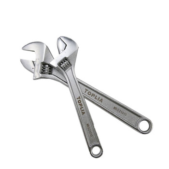 拓利亚WR021012铬钒钢活动扳手开口活络扳手激光刻度公制12寸