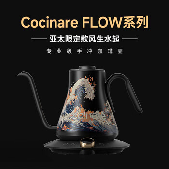 COCINARE咖啡手冲壶C壶 咖啡温控壶手冲咖啡壶 电水壶手冲咖啡机 M9艺术款 风生水起 0.9L
