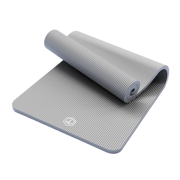京东京造 瑜伽垫男女健身垫儿童舞蹈垫加厚185*80cm地垫家用10mm砂岩灰