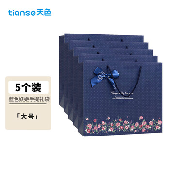 天色高颜值文件袋手提袋文具袋 蝴蝶结生日礼物礼品袋牛皮纸文件收纳袋子 TS-6003 5个装(大号) 天色高颜值文件袋手提袋文具袋 蝴蝶结生日礼物礼品袋牛皮纸文件收纳袋子 TS-6003 5个装(大号)