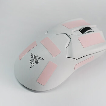 雷釜D-AXT 通用鼠标防滑贴超薄010自定义DIY键盘鼠标防滑防汗贴 粉色超薄防滑贴