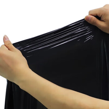 鑫虹乐洁（XHLJ）3丝全新料加厚垃圾袋0102 100*120cm50个/包 黑色平口式 酒店工厂