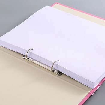 牧野（MAKINO）2孔O型夹PP文件夹 活页打孔文件夹 学生资料夹 办公商务用品 文件收纳报告夹 蓝色