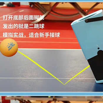 双鱼（DOUBLE FISH） 乒乓球发球机小鱼系列便携式练习智能可回收自动发球器 青春蓝