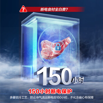 容声（Ronshen）145L单温家用冰柜冰箱冷藏冷冻转换减霜全空间净化抗菌可囤200斤肉冷柜BD/BC-145ZMSMB