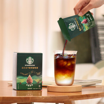 星巴克（Starbucks）0糖0脂精萃咖啡液 浓醇黑咖啡25ml*6杯 即享美式冷热秒溶