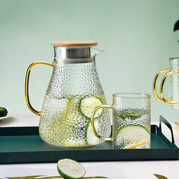 麦赫比Myhobby轻奢高档家用耐高温高硼硅玻璃杯凉水壶套装客厅专用颜值水杯带把