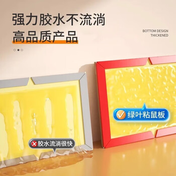 绿叶 GL1005 粘板 花生香气 强力胶水 好物 超强力粘鼠板 6张*10组