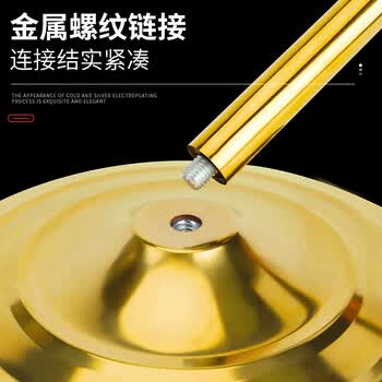 易利丰（elifo）办公室国旗落地旗杆固定摆件党旗带杆带底座立式会议室内标准五星红旗架2米旗帜4号立杆装饰用品