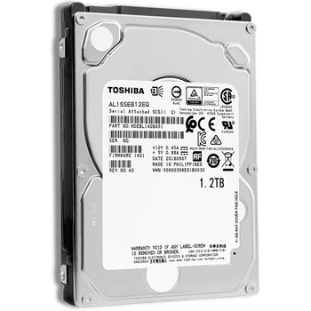 东芝2.5英寸服务器机械硬盘 10000转128 CMR SAS 接口 1.2TB 【AL15SEB12EQ】